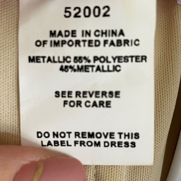 Hayley Paige Occasions Formal Off Shoulder Or Strapless Dress Style 52002 Gold 0 - Picture 15 of 16